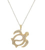 ESTATE .35CT ROUND CUT DIAMOND 14KT YELLOW GOLD 3D LOVE BIRD FUN PENDANT