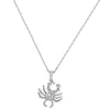 ESTATE .05CT ROUND DIAMOND 14KT WHITE GOLD 3D HAPPY CRAB FLOATING FUN PENDANT
