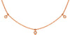 0.14CT DIAMOND 14KT ROSE GOLD 3D CLASSIC BEZEL FILIGREE BY THE YARD LOVE NECKLACE