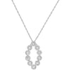 ESTATE .76CT DIAMOND 14KT WHITE GOLD 3D MULTI FLOWER MARQUISE SHAPE FUN PENDANT