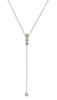 ESTATE .29CT ROUND DIAMOND 14KT YELLOW GOLD 3D CLASSIC HALO LARIAT FUN NECKLACE