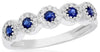 .50CT DIAMOND & AAA SAPPHIRE 14KT WHITE GOLD CLASSIC MULTI FLOWER HALO FUN RING