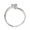 .18CT DIAMOND 18KT WHITE GOLD ROUND & BAGUETTE CLUSTER SQUARE CRISS CROSS RING