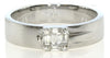 .18CT DIAMOND 18KT WHITE GOLD 3D ROUND & BAGUETTE MATTE & SHINY FRIENDSHIP RING