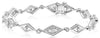 ESTATE 1.15CT DIAMOND 14KT WHITE GOLD 3D GEOMETRICAL FUN LOVE TENNIS BRACELET