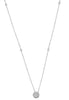 ESTATE .19CT DIAMOND 14K WHITE GOLD 3D CLASSIC SOLITAIRE BY THE YARD FUN PENDANT