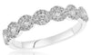 ESTATE .45CT DIAMOND 14KT WHITE GOLD 3D INFINITY CLASSIC ANNIVERSARY LOVE RING