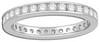 1.0CT DIAMOND 14KT WHITE GOLD 3D CLASSIC ROUND CHANNEL ETERNITY ANNIVERSARY RING