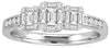 .55CT DIAMOND 18K WHITE GOLD ROUND & BAGUETTE INVISIBLE FRIENDSHIP PROMISE RING