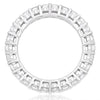 2.53CT DIAMOND 18KT WHITE GOLD 3D SHARE PRONG ETERNITY WEDDING ANNIVERSARY RING