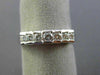 ESTATE .55CT DIAMOND 14KT WHITE GOLD 3D ROUND PYRAMID ANNIVERSARY RING #16535