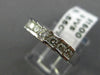 ESTATE .55CT DIAMOND 14KT WHITE GOLD 3D ROUND PYRAMID ANNIVERSARY RING #16535
