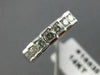 ESTATE .55CT DIAMOND 14KT WHITE GOLD 3D ROUND PYRAMID ANNIVERSARY RING #16535