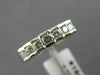 ESTATE .55CT DIAMOND 14KT WHITE GOLD 3D ROUND PYRAMID ANNIVERSARY RING #16535