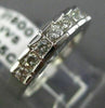 ESTATE .55CT DIAMOND 14KT WHITE GOLD 3D ROUND PYRAMID ANNIVERSARY RING #16535