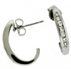 ESTATE .28CT DIAMOND 14KT WHITE GOLD ROUND CHANNEL UMBRELLA FUN HANGING EARRINGS