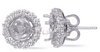 .78CT DIAMOND 14KT WHITE GOLD FOUR PRONG JACKET SEMI MOUNT COMBINATION EARRINGS