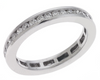 .41CT DIAMOND 14KT WHITE GOLD 3D CLASSIC ROUND CHANNEL ETERNITY ANNIVERSARY RING