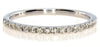 .18CT DIAMOND 18KT WHITE GOLD ROUND 2MM SEMI ETERNITY WEDDING ANNIVERSARY RING