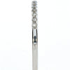 .18CT DIAMOND 18KT WHITE GOLD ROUND 2MM SEMI ETERNITY WEDDING ANNIVERSARY RING