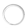 .18CT DIAMOND 18KT WHITE GOLD 3D 2MM SHARED PRONG SEMI ETERNITY ANNIVERSARY RING