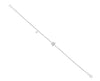 ESTATE .16CT DIAMOND 14KT WHITE GOLD 3D SHOOTING STAR FUN CHARM BRACELET