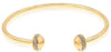 .70CT DIAMOND 18KT YELLOW GOLD CLASSIC DOUBLE DOME FUN FLEXIBLE BANGLE BRACELET