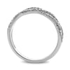 .44CT WHITE & MOCHA DIAMOND 14KT WHITE GOLD 3D MULTI ROW ROPE ANNIVERSARY RING