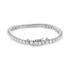 ESTATE 8.0CT DIAMOND 14KT WHITE GOLD 3D CLASSIC ROUND TENNIS BRACELET