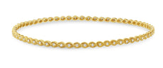 .44CT DIAMOND 14KT YELLOW GOLD 3D INFINITY FILIGREE ETERNITY BANGLE BRACELET