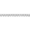 ESTATE 1.44CT DIAMOND 14KT WHITE GOLD 3D ROUND CLASSIC TENNIS BRACELET