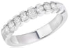.46CT DIAMOND 14KT WHITE GOLD ROUND SEMI CHANNEL SEMI ETERNITY ANNIVERSARY RING