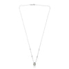 .33CT DIAMOND 14KT 2 TONE GOLD 3D CLUSTER TEAR DROP BY THE YARD LOVE NECKLACE