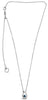 .33CT DIAMOND & AAA SAPPHIRE 14KT WHITE GOLD ROUND TEAR DROP SOLITAIRE NECKLACE