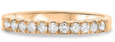 .29CT DIAMOND 14K WHITE GOLD 3D ROUND SHARE PRONG SEMI ETERNITY ANNIVERSARY RING