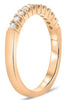 .29CT DIAMOND 14K WHITE GOLD 3D ROUND SHARE PRONG SEMI ETERNITY ANNIVERSARY RING