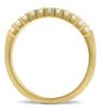 .29CT DIAMOND 14KT YELLOW GOLD ROUND SHARE PRONG SEMI ETERNITY ANNIVERSARY RING