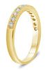 .45CT DIAMOND 14KT YELLOW GOLD 3D ROUND CHANNEL PRONG CLASSIC ANNIVERSARY RING