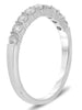 ESTATE .53CT DIAMOND 14KT WHITE GOLD 9 STONE ROUND SHARE PRONG ANNIVERSARY RING