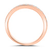.32CT DIAMOND 14KT ROSE GOLD ROUND CHANNEL PRONG SEMI ETERNITY ANNIVERSARY RING