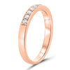 .32CT DIAMOND 14KT ROSE GOLD ROUND CHANNEL PRONG SEMI ETERNITY ANNIVERSARY RING