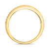 .17CT DIAMOND 14KT YELLOW GOLD 3D ROUND FILIGREE SEMI ETERNITY ANNIVERSARY RING