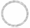 ESTATE .03CT DIAMOND 14KT WHITE GOLD ROUND & MARQUISE SHAPE SEMI ETERNITY RING