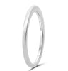 ESTATE 14KT WHITE GOLD 3D CLASSIC DIAMOND CUT MATTE WEDDING ANNIVERSARY RING