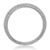 .20CT DIAMOND 14KT WHITE GOLD ROUND FILIGREE MILGRAIN WEDDING ANNIVERSARY RING
