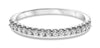 ESTATE .25CT DIAMOND 14KT WHITE GOLD 3D ROUND SEMI ETERNITY ANNIVERSARY RING