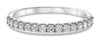 ESTATE .33CT DIAMOND 14KT WHITE GOLD 3D ROUND SEMI ETERNITY ANNIVERSARY RING