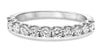 ESTATE .75CT DIAMOND 14KT WHITE GOLD 3D ROUND SEMI ETERNITY ANNIVERSARY RING