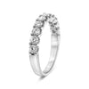 ESTATE 1.0CT DIAMOND 14KT WHITE GOLD 3D ROUND SEMI ETERNITY ANNIVERSARY RING