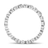 .47CT DIAMOND 14KT WHITE GOLD 3D ROUND INFINITY ETERNITY ANNIVERSARY LOVE RING